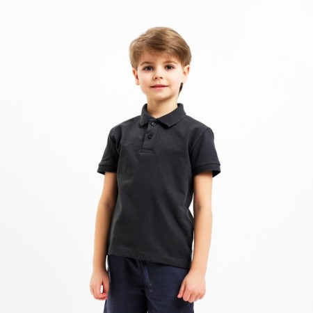 T -shirt (Polo) Children's Minaku: Basic Line Graphite Color, Height 128