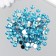 Decor for creativity plastic "Rhinestones. Blue water" set 300 pcs d = 0.8 cm