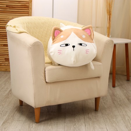 Soft toy "cat", 70 cm, white color