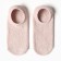 Women's socks shortened with non-slip soles, beige-pink color, size 36-39