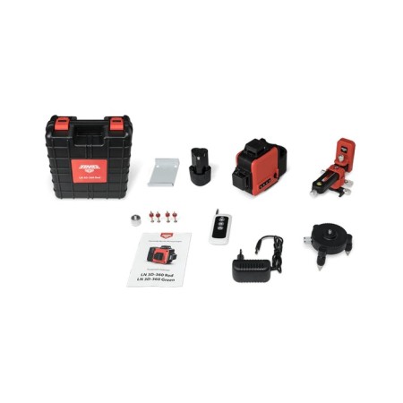 Laser level AMO LN 3D-360 Red, 20 m, 2 rays, 635 HM, 2 class, 360 °-5