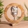 Interior souvenir in the wooden ring "Mask" 30x8x33 cm