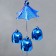 Wind music Metal "Eye" from the evil eye 3 bells 57x9.5 cm