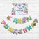 Set for holding a holiday "Happy Birthday" (avocado), 250 g/sq.m