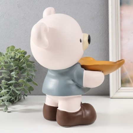 Polystone souvenir "Bear with a stand" 14x21x25 cm-2