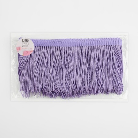 Decorative braid "Furrm", 10 cm, 5 ± 0.5 m, lavender color-2