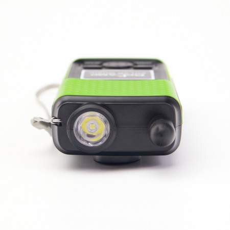 Battery Light, 1,500 mAh, radio, column, with a solar battery, green-3