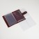 Cover for auto documents on the button, Textura, burgundy color