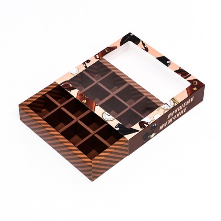 Box under 16 sweets "Best Man", 17.7 x 17.7 x 3.8 cm-3