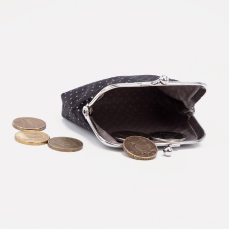 Women's wallet on the farmar, black color-2