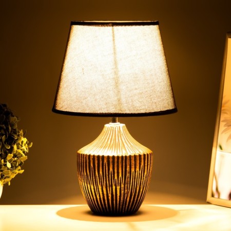Jolen table lamp E14 40W Black-gold 22.5x22.5x35 cm-2