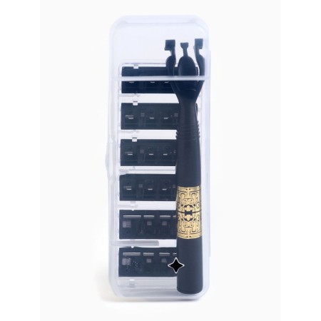 Broken machine + 6 interchangeable cassettes with 6 blades