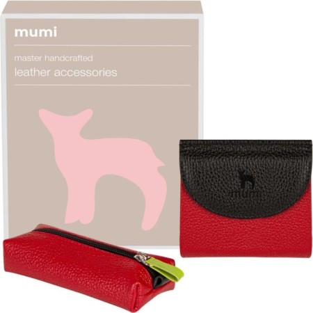 Gift set: wallet/Key, red/black color