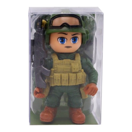 FUNKY TOYS figure "Special Forces", in green uniform, 8 cm, mix-6