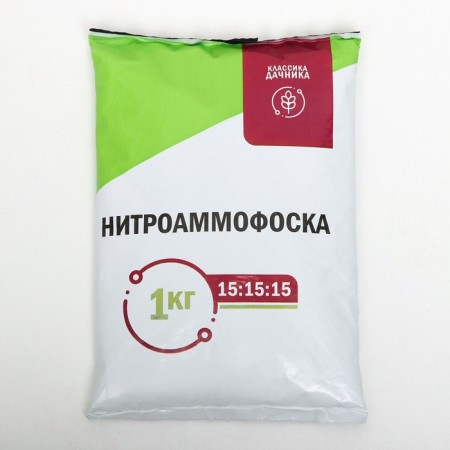 Fertilizer Mineral Nitroammofoska N-15%, P2O5-15%, K2O-15%, 1 kg-4