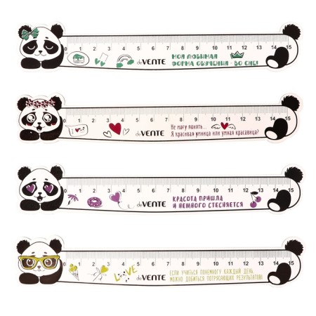 Line 15 cm, Devente, Figure Panda, Mix - 4 types, flexible
