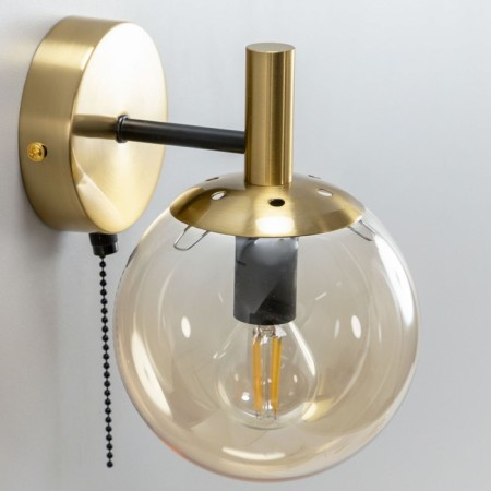 Sconces Citilux "Charlize" CL143413, 13x20.5 cm, 1x40W, E14, brown color-12