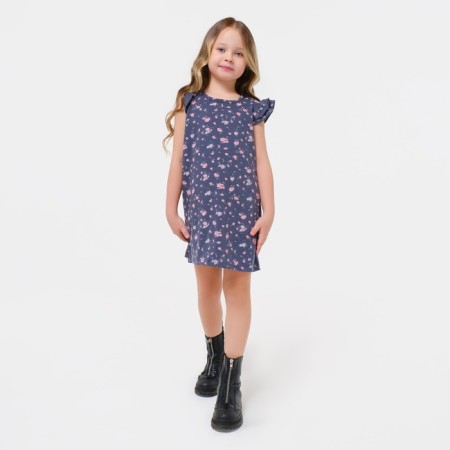 Платье для девочки KAFTAN "Kitten" р.30 (98-104), т. серый-4