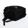 Youth backpack from textiles, 2 parts on lightning, 3 pockets, black/orange color