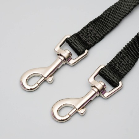 A collar for two dogs, each 45 x 1.5 cm, black-2