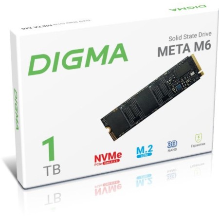 SSD Digma PCIE 4.0 X4 1TB DGSM4001TM63T META M6 M.2 2280-8