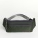 Lightning waist bag, 2 outer pockets, green color