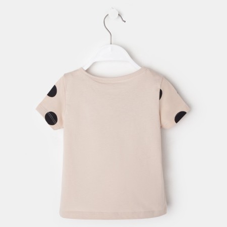 Футболка для девочки KAFTAN "Kitten" р.30 (98-104), бежевый-3