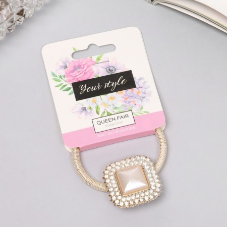 Hair elastic band "Keyly" Cube, 5 cm