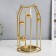 Climber Metal "Golden Balls" gold 14x14x26 cm