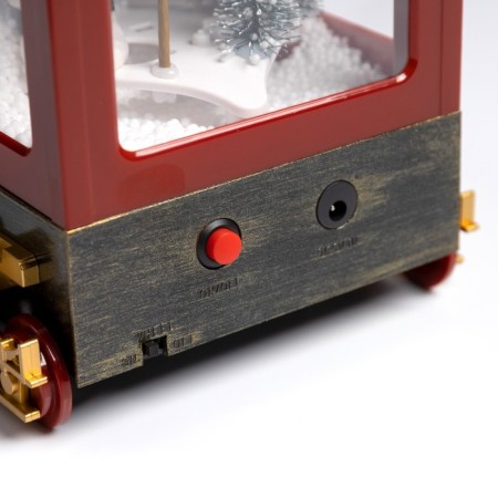 LED figure "steam locomotive" 31 × 24 × 15 cm, plastic, AAX3 batteries (not in the kit), USB, white glow-5