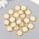 Decor for creativity Plastic "Half -Pesterior with a golden rim" set of 20 pcs 1.7x1.7 cm 943112