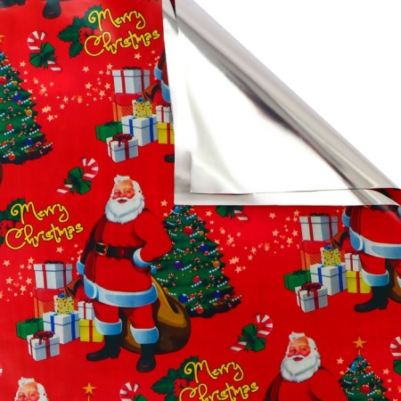 Packing film for gifts, metallized, 35MKM "Gifts for NG", 50x70cm