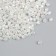 Beads for creativity Plastic "Rhombus Crystal Holography White" set 20 grams 0.4x0.4 cm