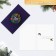 A postcard with a wooden element "Happy New Year!" Wreath, 10 x 15 cm, New Year