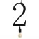 Bayerlux lamp "Figure 2" E27 40W black 35x19 cm