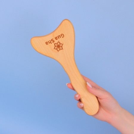 Guasha massage, large, 25.5 × 12 cm, wooden-1