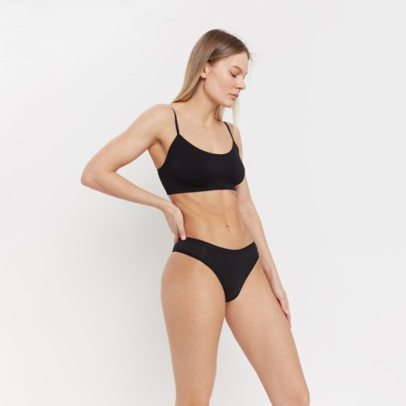 Panties female brazilians, black color (nero), size 48 (l)-1