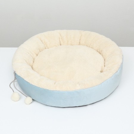 Lying "Snowball", 56 x 46 x 13 cm, blue-2