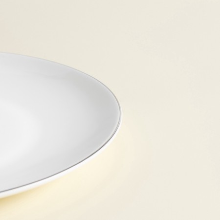 Sl Home “Cascon” plates, d = 27 cm, set 2 pcs, bone porcelain, white-5