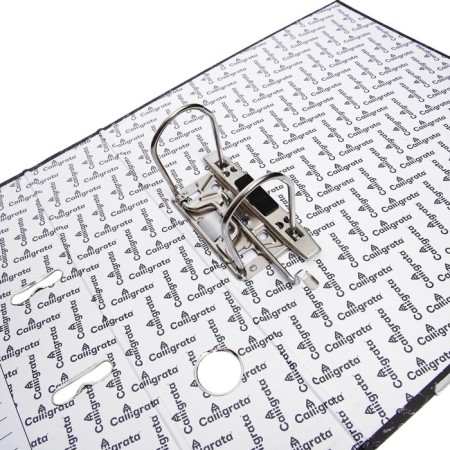 The registrar folder 75 mm, A4, Calligrata, Economy Marble, Lower Metal Kant, Black-8