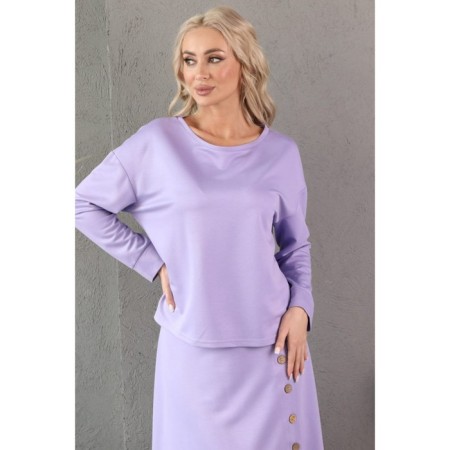 Female suit, size 54, lilac color-12