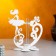 Wooden Kashpo 13.5 × 13 × 22 cm with 1 flask "ballerina", white give beautifully