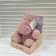Soft toy "Hippo", dark pink color, 21 cm xy22442/c