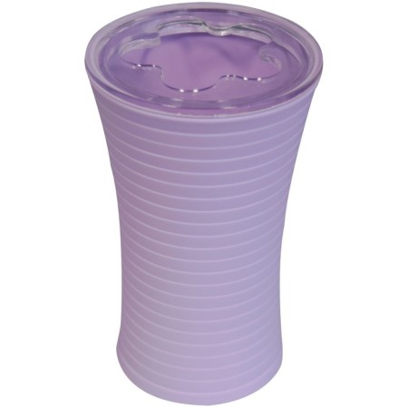 Tower toothbrush cup, purple