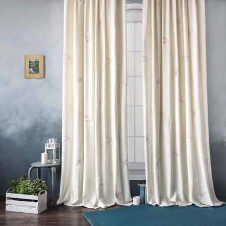 Set of curtains "Liberty", size 145 x 270 cm - 2 pcs, white color