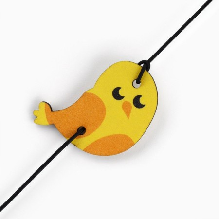 Teaser with wooden suspension "Bird", 4 cm-4