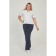 Female trousers, size 58, dark blue color