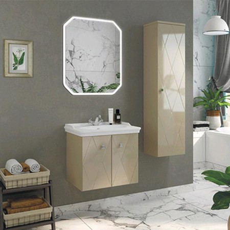 Comforty Kryus 65 mirror, LED ribbon, contactless sensor, 65x80 cm