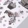 New Year sticker interior color "zebra and silver snowflakes" 30x40 cm