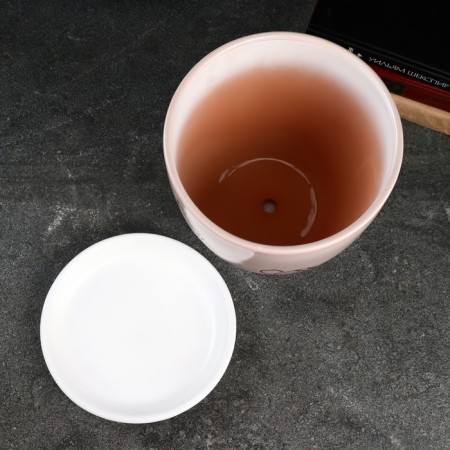 Flower Pot "Flowers" 5 l, white-2
